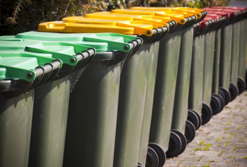 Commercial waste removal services in action