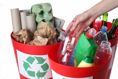 Professional waste clearance service handling construction debris