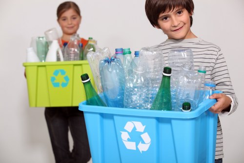 Recycling bins and materials in Tower Hamlets