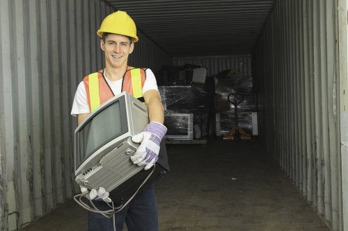 Experienced cleaners performing flat clearance